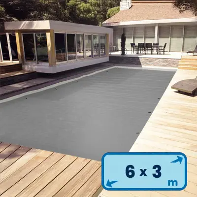 Bâche pour volet roulant piscine 6m x3m ()