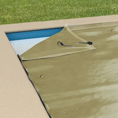 Couverture Protectvolet pour volet de piscine coloris beige