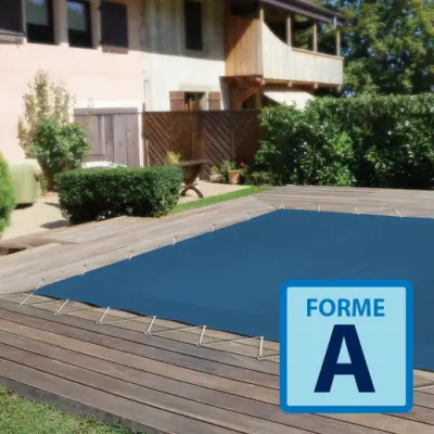 Couverture d'hivernage Vancouver - Bleu / Ivoire - Forme A