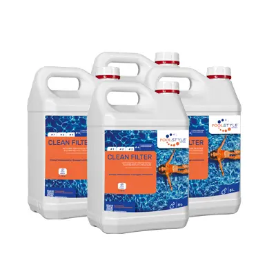 Détartrant spécial filtre, lot de 4 bidons de 5L