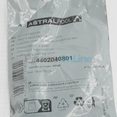 Disque réglage débit Buse de refoulement 00303/00340 Inversée Ext. 2'' / Int. 50 mm (4402040801)