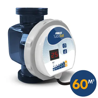 Electrolyseur Turbo Salt pour piscine jusqu'à 60m³ (CL-TS600)