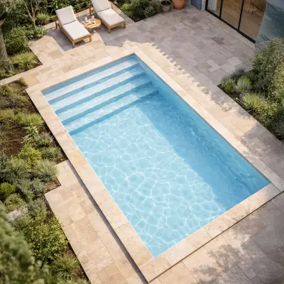 Coque piscine Elios Okéanos - Vue du dessus