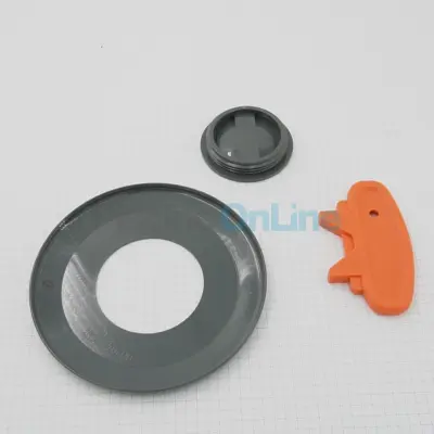 Enjoliveur + bouchon Prise balai 00300 Int. 1 1/2" - ANTHRACITE (4402040068)