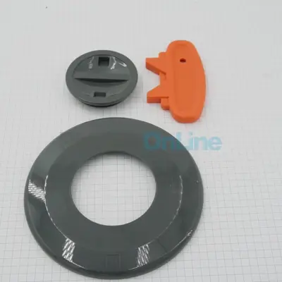 Enjoliveur + bouchon Prise balai 00300 Int. 1 1/2" - ANTHRACITE (4402040068)