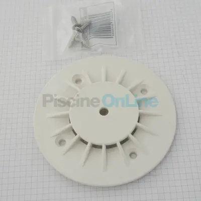 Grille-buse de refoulement hydraulicité inversée 00303 Int.1 1/2'' inversée diamètre 128 - blanc (4402040802)