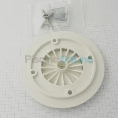 Grille-buse de refoulement hydraulicité inversée 00303 Int.1 1/2'' inversée diamètre 128 - blanc (4402040802)