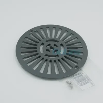 Grille de bonde de fond Diamètre 125 GRIS Anthracite pour Bonde de fond Ø 180 BETON (4402020028)