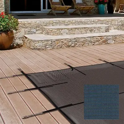 Couverture d'hivernage Grille Freeze - Bleu / Noir