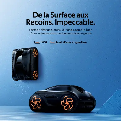 Nettoie fond, parois et ligne d'eau - iGarden K Series