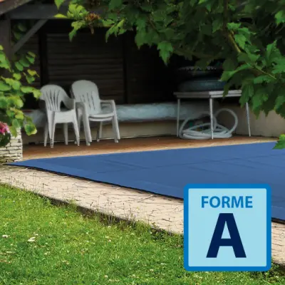 Bâche d'hivernage Vernosc - Bleu / Noir - Forme A