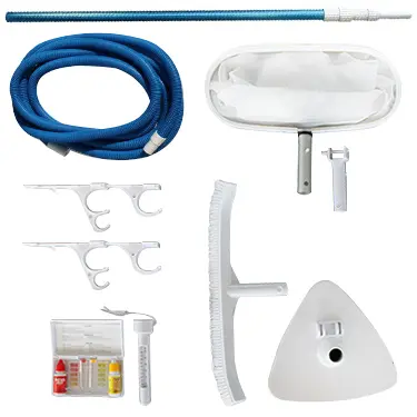 Kit Matériel De Nettoyage Pour Piscine Deluxe - 3 Accessoires : l