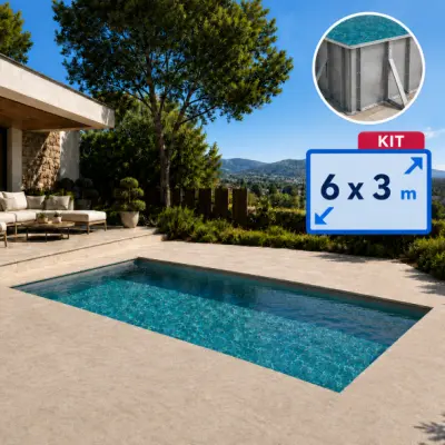 Kit piscine acier Magnélis 6m x 3m x 1.50mH ZM310 TRADIPOOL ()