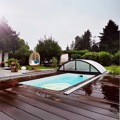 Abri mini piscine Klasik S Clear