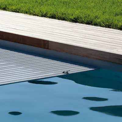 Lame PVC pour volet piscine DEL - Gris anthracite