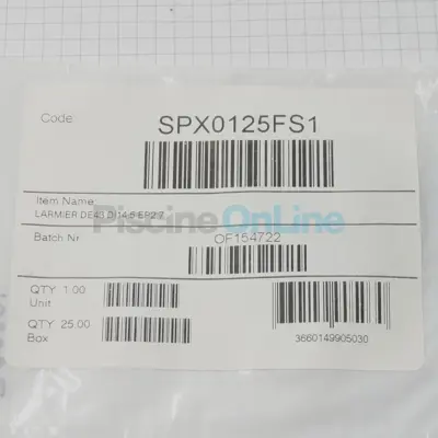 Larmier pour pompe Max-Flo. Super Pump/Spa. Super II - diam. 43x14.5x2.7 mm (SPX0125FS1)