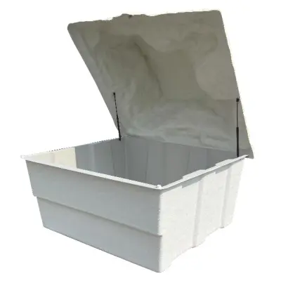 Local technique enterré Roc - vide avec couvercle - 151x134 - hauteur 65 cm