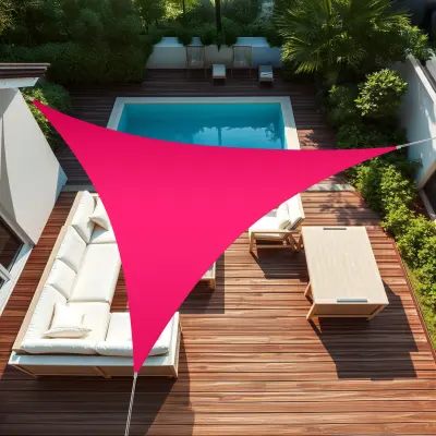 Voile d'ombrage Easy Sail triangle Framboise