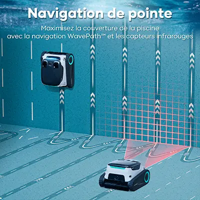 Aiper Scuba N1 Pro Blanc Robot nettoyeur sans fil alimenté par batterie (X6 pro)