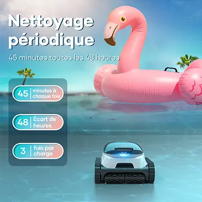 Aiper Scuba N1 Robot nettoyeur sans fil alimenté par batterie (X5)