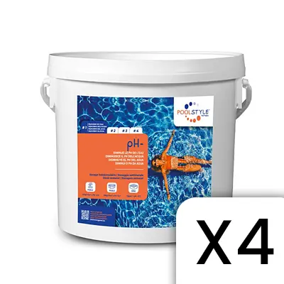 pH Moins 5 kg PoolStyle PSL-500-0007 - Lot de 4