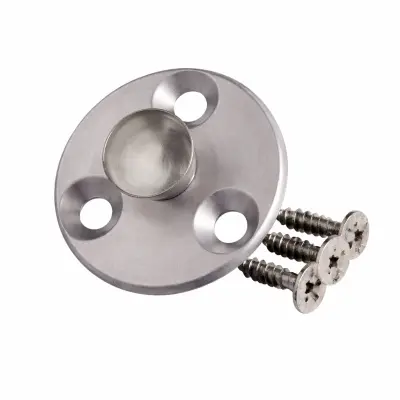 Piton de plage bois (inox/aluminium) avec 3 vis pour couverture ECA (079902)