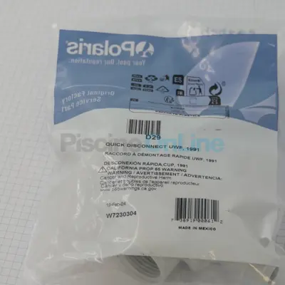 Prise rapide de paroi nue sans valve (Polaris 180/280/380/Vs/3900S) W7230304 - robot (W7230304)