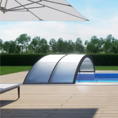 Abri piscine silhouette XL anthracite