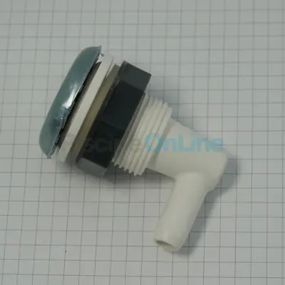 Buse jet d'air blanche, face inox (diam. 10) pour spas (REMP0046)