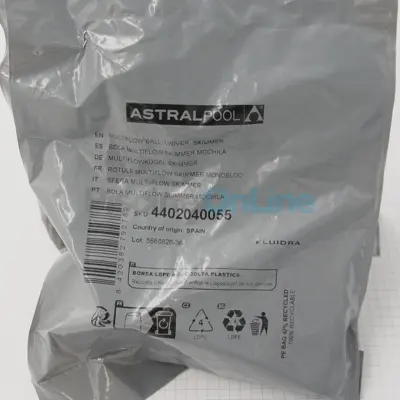 Rotule Multiflow buse refoulement/skimmer monobloc - GRIS - avec clé (4402040055)