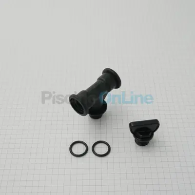 Té de purge d'air noir (RRFI1112.03R)