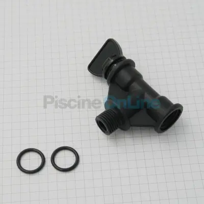 Té de purge d'air noir (RRFI1112.03R)