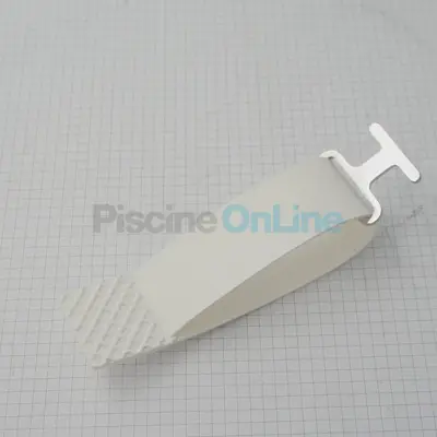 Sangle de sécurité (blanc) avec bride inox pour volet de piscine (070283)