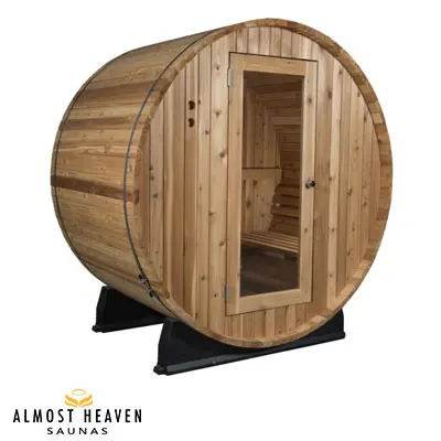 Sauna en Cèdre Barrel SALEM 180 x 120 cm