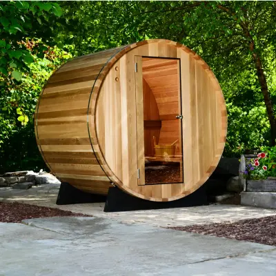 Sauna en Cèdre Barrel SALEM 180 x 120 cm (AHBRL64RU)