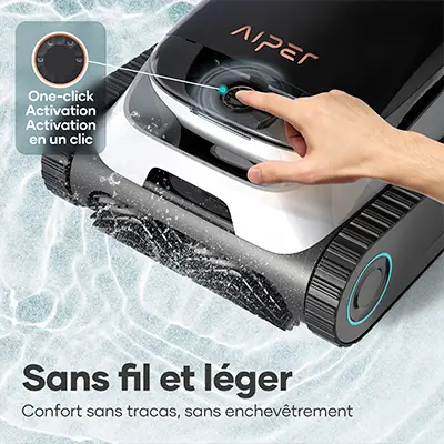 Aiper Scuba N1 Robot nettoyeur sans fil alimenté par batterie (X5)