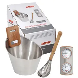 Set accessoires en inox pour sauna