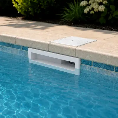 Skimmer Astral NORM XXL 17,5L Blanc avec vis métrique pour piscines Liner et préfabriquées
