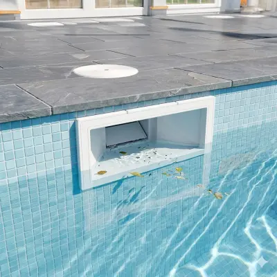Skimmer Astral standard 15 L grande meurtrière pour piscine béton - Blanc (00252)