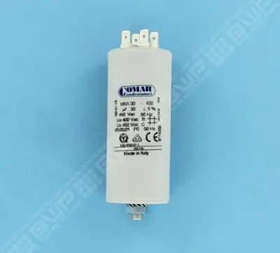 Condensateur MKA 30µF 450V 40X94 avec vis M8 et cosse Double