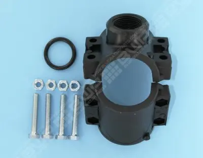 Collier de prise en charge PVC FxF (Ø63mm x1" à visser) - 32044