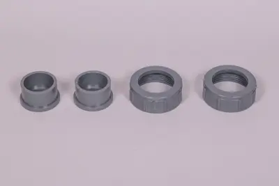 Raccords union Gris JD PAC 7, 10, 14 (sans le joint ref ZX133020026) (x2)