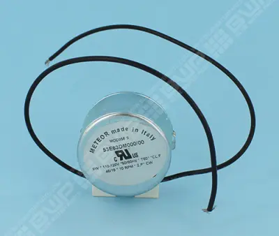 Moteur axe Ø4mm 110VAC 10 RPM METEOR