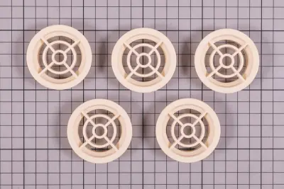 Grilles d'aspiration (x5) pour bouche série 00300 - SABLE