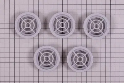 Grilles d'aspiration (x5) pour bouche série 00300 - GRIS
