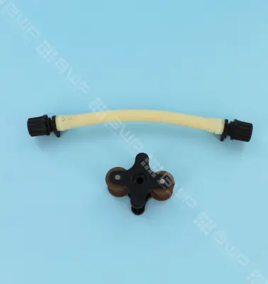 Kit tube péristaltique complet avec raccords + porte-galet