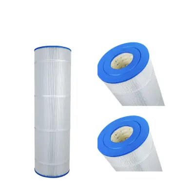 Cartouche de filtration Ø23,6cm - L.77,72cm / Haut 10cm trou ouvert - Bas 10cm trou ouvert