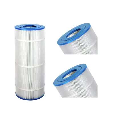 Cartouche de filtration Ø23,6cm - L.61,55cm / Haut 10cm trou ouvert - Bas 10cm trou ouvert