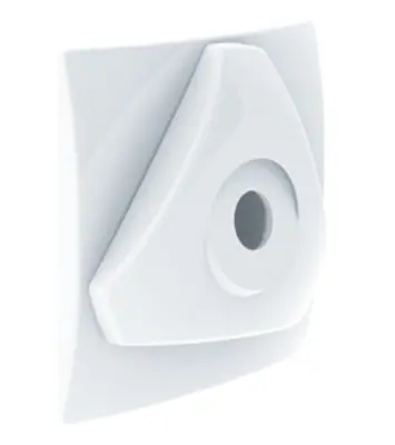 Jet orientable +  cache - BLANC