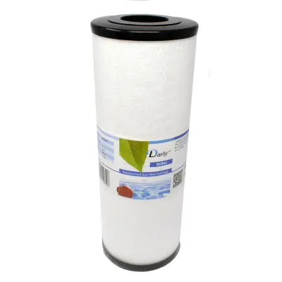 Cartouche de filtration D.120 mm - H.335 mm - Ouverte haut D.55 mm et bas D.55 mm